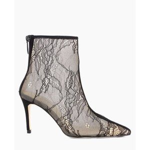L'AGENCE Mila Booties Heels Lace Black